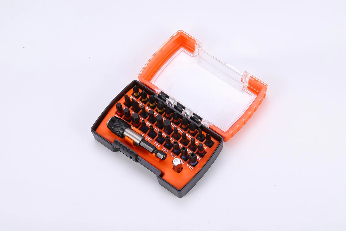 Ensemble de 32 embouts de tournevis &agrave; percussion