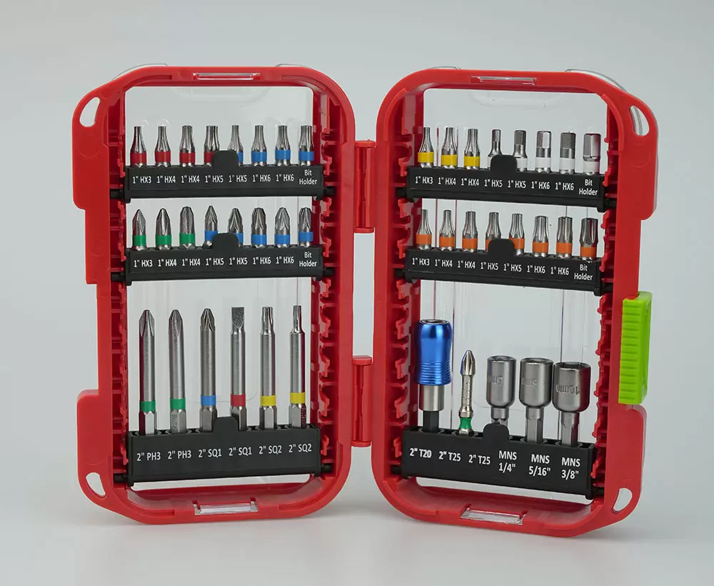 Jeu de 43 embouts de vissage à percussion