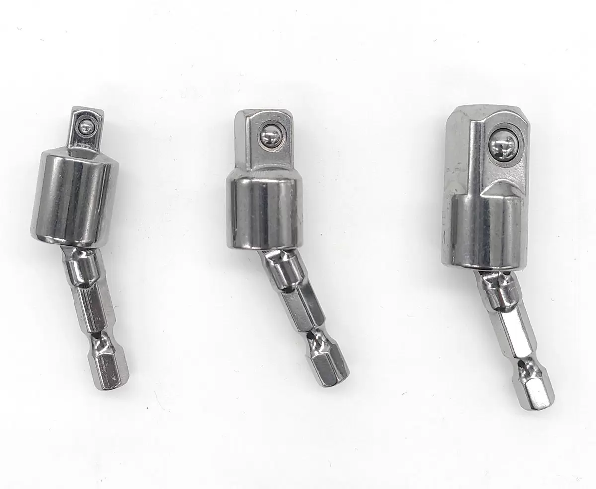 Adaptateur de douilles pour perceuse électrique à tige hexagonale rotative à 360 degrés